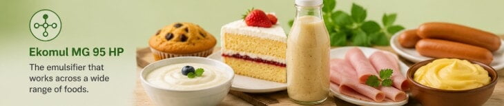 EKöMUL™ MG 95 HP - EMULSIFICATION IN FAT-BASED APPLICATIONS (2/3)